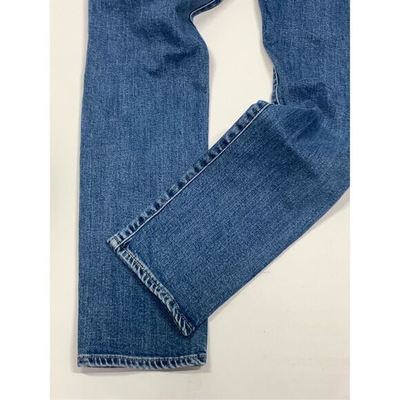 Levi's Women's 721 High Rise Skinny Distressed Cotton Jeans Blue Washed Size 31 - Picture 6 of 8